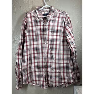 American Eagle Button Shirt Plaid Seriously‎ Soft Classic Fit Cotton Mens XL
